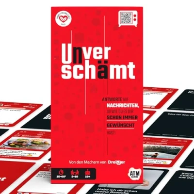 Abbildung von UNVERSCHÄMT Gesellschaftsspiele für Erwachsene FREUNDSCHAFT PLUS Designed in Deutschland Kartenspiel mit 480 Karten Partyspiele / Spiele Ideale Geschenkidee