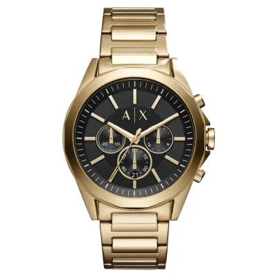 Abbildung von Armani Exchange Uhr, Herren, Größe: One Size, Goldfarben