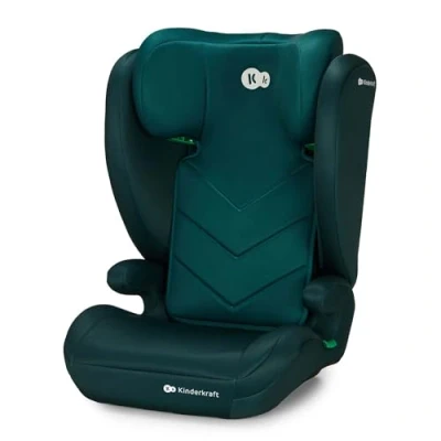 Abbildung von Kinderkraft I SPARK Size Babyautositz, Gruppe 2/3, 100 150 cm, von 3,5 bis 12 Jahre, 15 36 kg, leicht (4,5 kg), 3 Punkt Sicherheitsgurt, Seitenschutz, Grün