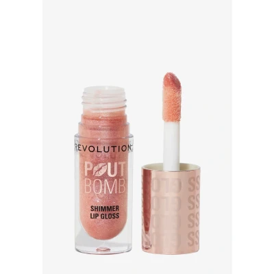 Abbildung von Makeup Revolution POUT BOMB Shimmer Gloss Lipgloss, Größe: 4.5 ml, Glimmer nude