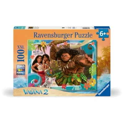 Abbildung von Ravensburger Kinderpuzzle 12004101 Vaiana 2 Aufbruch in Neue Welten Puzzle für Kinder ab 6 Jahren, mit 100 Teilen im XXL Format