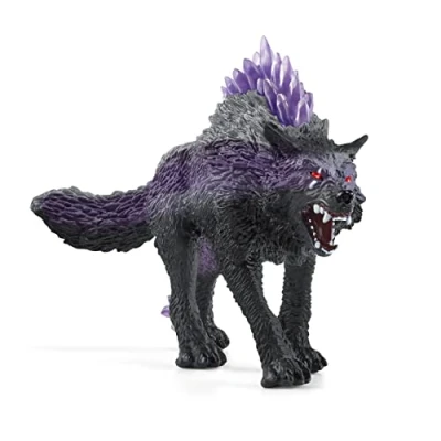 Abbildung von SCHLEICH ELDRADOR Creatures Schattenwolf 42554 Monster Spielfigur mit transparenten Rückenkristallen tolles Geschenk für Mädchen und Jungen ab 7 Jahren 15 x 6 9 cm