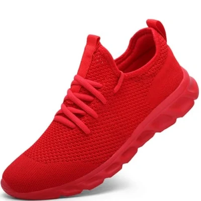 Abbildung von Damyuan Herren Laufschuhe Turnschuhe Sportschuhe Running Sneaker Freizeit Straßenlaufschuhe Fashion Leichtgewichts Atmungsaktiv Walkingschuhe Outdoor Fitness Jogging Sportsschuhe Weiß 43 EU
