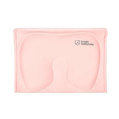 Abbildung von Stillkissen aus Memory Foam, hilft eine Plagiozephalie (Plattkopfsyndrom) vorzubeugen und zu behandeln, mit abnehmbarem Bezug (mit 2 Kissenbezügen) Koala Perfect Head Breastfeeding Rosa