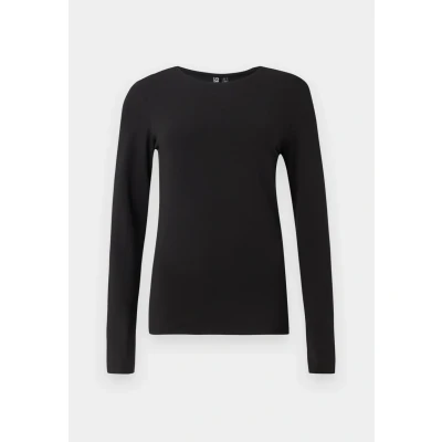 Abbildung von Pieces Pcsirene TEE Langarmshirt, Damen, Größe: Medium, Black
