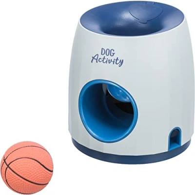 Abbildung von TRIXIE Hundespielzeug Intelligenz Dog Activity Strategiespiel „Ball &amp; Treat“ Anspruchsvolles Intelligenzspielzeug für Hunde zur Beschäftigung 17x18cm, tierschutzkonform 32009