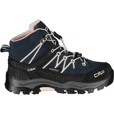 Abbildung von CMP Rigel MID Trekking WP Unisex Alpin/Bergstiefel für Kinder, Größe: 31, Asphalt/rose Leder und textil