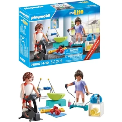 Abbildung von PLAYMOBIL Sports Fitnesstraining Spielzeug für Kinder ab 4 Jahren 71806