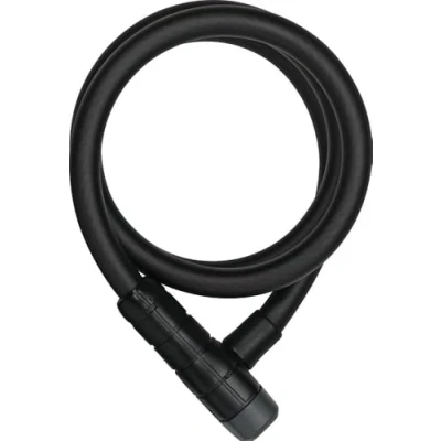 Abbildung von ABUS Kabelschloss Racer 6412K Fahrradschloss Stahlkabel mit Kunststoffummantelung Sicherheitslevel 4 120 cm, Schwarz