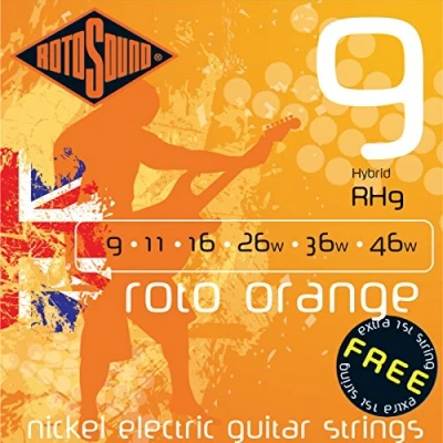 Abbildung von Rotosound Nickelsaiten für E Gitarren, Hybrid Stärke 9 11 16 26 36 46