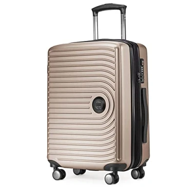 Abbildung von HAUPTSTADTKOFFER Mitte Handgepäck 55x40x23, TSA, 4 Rollen, Reisekoffer, Hartschalenkoffer, Rollkoffer, Handgepäckkoffer, Bordgepäck Koffer, Champagner