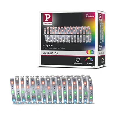 Abbildung von Paulmann 79867 LED Stripe MaxLED 250 5m RGBW IP20 incl. 1x31W Watt Strip Lichtband 3000 K