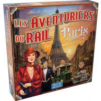 Abbildung von Les AVENTURIERS du Rail Paris Verrückte Jahre Gesellschaftsspiel &amp; Strategie für Kinder ab 8 Jahren 2 bis 4 Spieler 10 15 Minuten kompakte Version unabhängig auf Französisch Days of