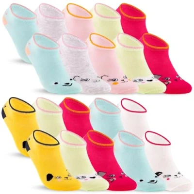 Abbildung von 10 Paar Kinder Sneaker Socken Jungen &amp; Mädchen Baumwolle Kindersocken 56290 (27 30)