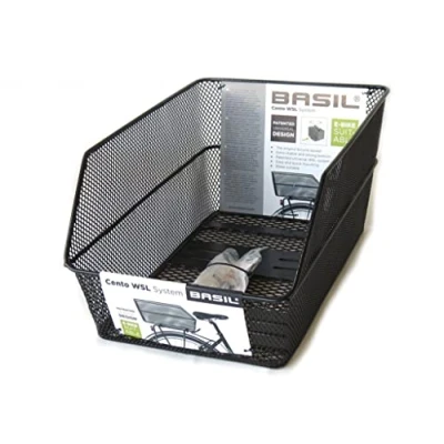 Abbildung von Basil Fahrradkorb Cento WSL Black, 45 x 31 22 cm