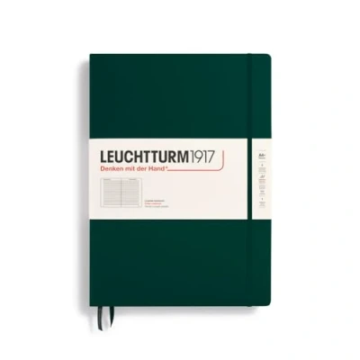 Abbildung von LEUCHTTURM1917 370265 Notizbuch Master Classic (A4+) Hardcover, 235 nummerierte Seiten, Forest Green, liniert