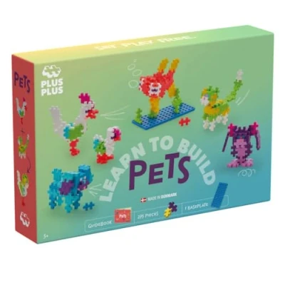 Abbildung von Plus 3962 Geniales Konstruktionsspielzeug, Learn to Build Haustiere, Kreativ Bausteine für Kinder, 275 Teile
