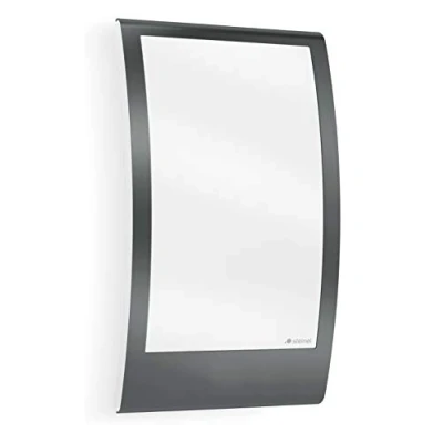 Abbildung von Steinel Außenleuchte L 22 Anthrazit, Edelstahl Blende, max. 60 W Außenwandleuchte, E27 Fassung, moderne Wandleuchte