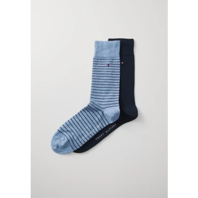 Abbildung von Tommy Hilfiger MEN Small Stripe 2 pack Socken PACK, Herren, Größe: 43 46,
