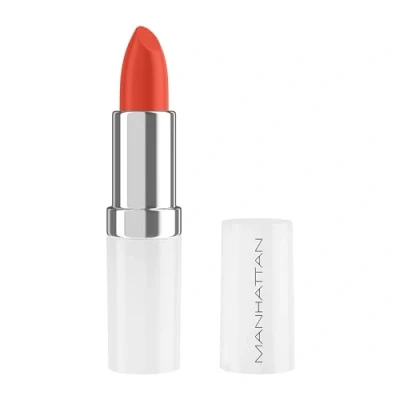 Abbildung von Manhattan Lasting Perfection Satin Lipstick 470 Oh. So. Orange!, Lippenstift für intensive, langanhaltende Farbe und feuchtigkeitsspendende Pflege