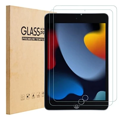 Abbildung von [2 Stück] TopEsct Schutzfolie fur iPad 9/8/7 generation 10.2&quot; Zoll Folie 2021/2020/2019 (ipad 9. / 8. 7. generation),Gehärtetem Displayschutzfolie