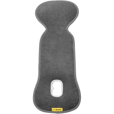 Abbildung von Aeromoov Baby Sitzauflage Air Layer Einlage Für Autositz oder Kinderwagen Gruppe 0 Antischwitz Sommerbezug Bio Baumwolle Anthracite