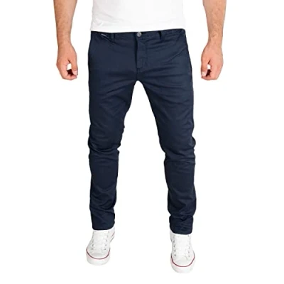Abbildung von PITTMAN Andrew Chino Herrenhosen Dunkelblaue Hosen Stretch Chinohose Für Männer, Blau (Maritime Blue 193831), W30/L32