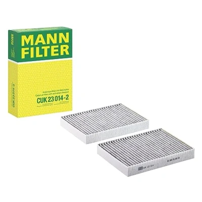 Abbildung von MANN FILTER CUK 23 014 2 Innenraumfilter Kabinenluftfilter Satz (2er Set) mit Aktivkohle Für PKW