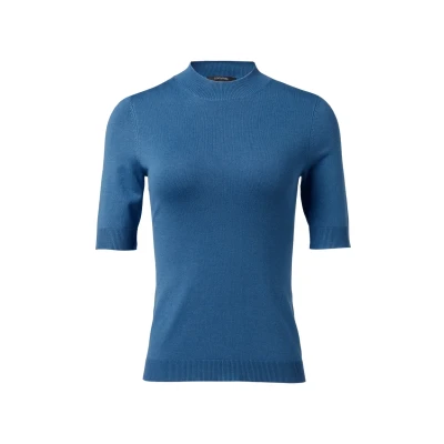 Abbildung von comma Tshirt basic, Damen, Größe: 34, Royalblau