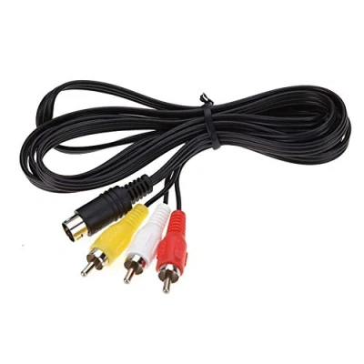 Abbildung von WICAREYO 1.8m Audio Video AV Wire Kabel 9Pin zu RCA Anschlusskabel für Genesis 2 3