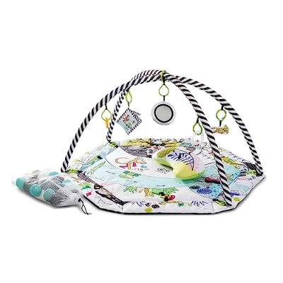 Abbildung von Kinderkraft Spieldecke SMARTPLAY, Erlebnisdecke, Spielmatte mit Spielbogen, Krabbeldecke, Spielzeuge, Leichter, 20 Bälle im Set, Laufgitterfunktion, Kissen, von den Ersten Lebenswochen, 0 2 Jahre