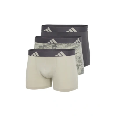 Abbildung von adidas Sportswear Trunk 3 PACK Panties Taupe grau, Herren, Größe: Large, grau