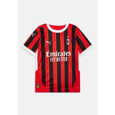 Abbildung von Puma AC Milan HOME Replica JR Unisex Tshirt print für Kinder, Größe: 140, For all time red/black