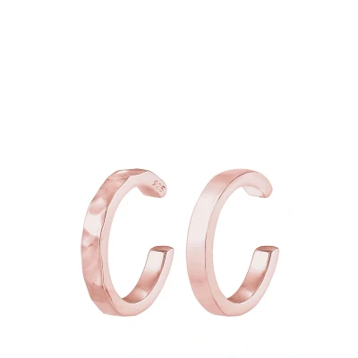 Abbildung von Elli 2 PACK Earcuff Basic Ohrringe Rose goldcoloured, Damen, Größe: One Size, gold coloured
