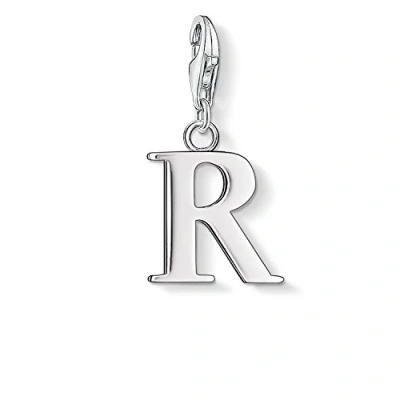 Abbildung von Thomas Sabo Damen Charm Anhänger R Buchstabe Club 925 Sterling Silber 0192 001 12