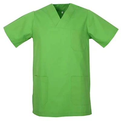 Abbildung von MISEMIYA Medizinische Uniformen Unisex Top Krankenschwester Krankenhaus Berufskleidung Medium, Apple Green