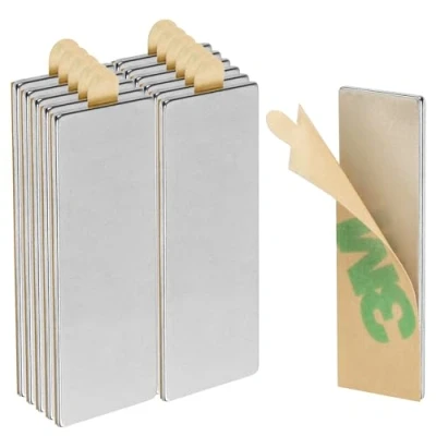 Abbildung von ECENCE Neodym Magnete 12 Stck. Klebe selbstklebend 30x10x1mm hochwertige NiCuNi Beschichtung Scheibenmagnete