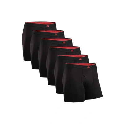 Abbildung von Danish Endurance 6 PACK Ultrasoft WITH FLY Boxershorts, Herren, Größe: Large, Black