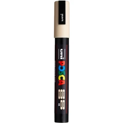 Abbildung von uni ball 182572 POSCA Marker mit mittelfeiner Rundspitze, beige