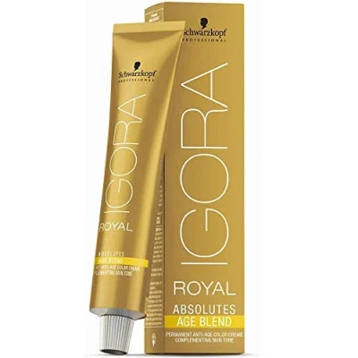 Abbildung von Schwarzkopf IGORA Royal Absolutes Permanent Anti Age Color Creme 8 140 hellblond cendré beige, 1er Pack (1 x 60 ml)