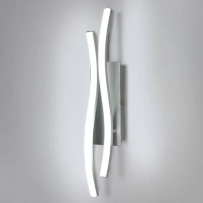 Abbildung von Comely LED Wandleuchte Innen, Moderne Wandleuchten 14W 1575LM, Aluminium Beleuchtung Wandlampe für Wohnzimmer, Schlafzimmer, Treppenhaus, 6500K kaltweißes Licht, Silber, 41cm