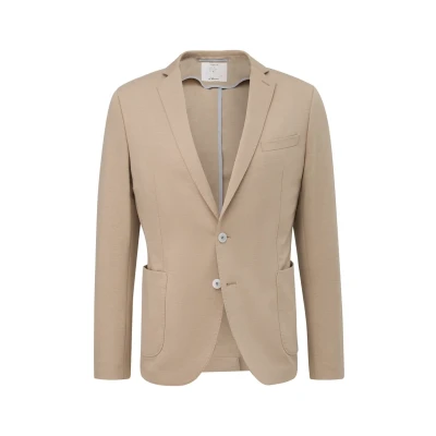 Abbildung von s.Oliver Black Label SLIM À Poches PLAQUÉES Sakko, Herren, Größe: 102, Sandstein