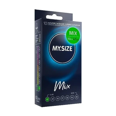 Abbildung von My.Size Mix Kondome Größe 1, 47 mm, Standardpackung, Inhalt 10 Stück