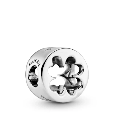 Abbildung von Pandora Fourleaf Clover Charm, Damen, Größe: One Size, Sterling silver