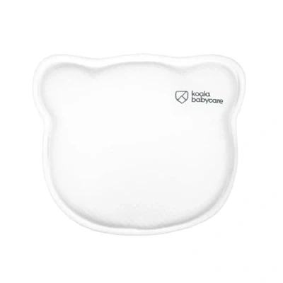 Abbildung von KOALA BABYCARE Babykissen Plagiozephalie, abnehmbar (mit Zwei Kissenbezügen), hilft EIN Plattkopfsyndrom vorzubeugen und zu behandeln. Aus Memory Foam Weiß Registriertes Design KBC®
