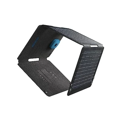 Abbildung von Anker SOLIX PS30 Faltbares Solarpanel 30W, tragbares Outdoor Solarladegerät, IP65 Wasserdicht, Schnellladen für 2 Geräte gleichzeitig, Camping, Wandern, Outdoor.