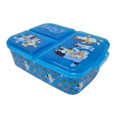 Abbildung von Theonoi Kinder Brotdose/Lunchbox/Sandwichbox verschiedene Designs wählbar aus Kunststoff BPA frei (Bluey)