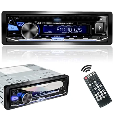 Abbildung von Alondy Autoradio mit CD/DVD Player Bluetooth USB,1Din CD Tuner RDS Radio FM AM Freisprecheinrichtung MP3 SD AUX