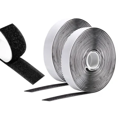 Abbildung von Vinabo 5m X 20mm Klettband Selbstklebend Extra Stark, Selbstklebendes Klettband, Klettverschluss Zum Kleben, FüR Stoff (Schwarz)