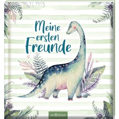 Abbildung von Meine ersten Freunde Dinos (Aquarell Optik): Freundebuch für Kita, Krippe, Kindergarten, Jungen und Mädchen ab 2 Jahren